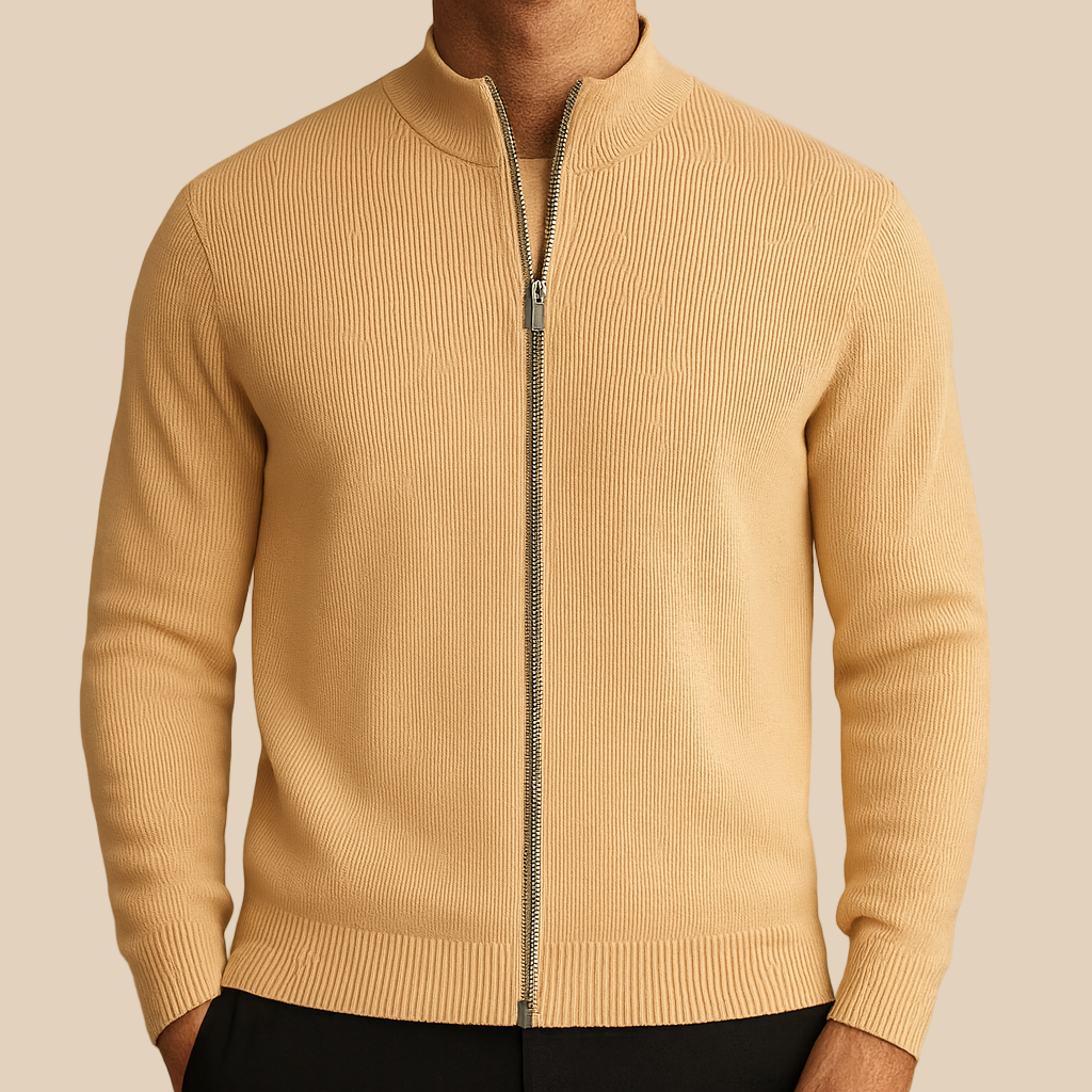 Benjamin - Ribbed Zip Jacket | By Julian & Claire Toronto