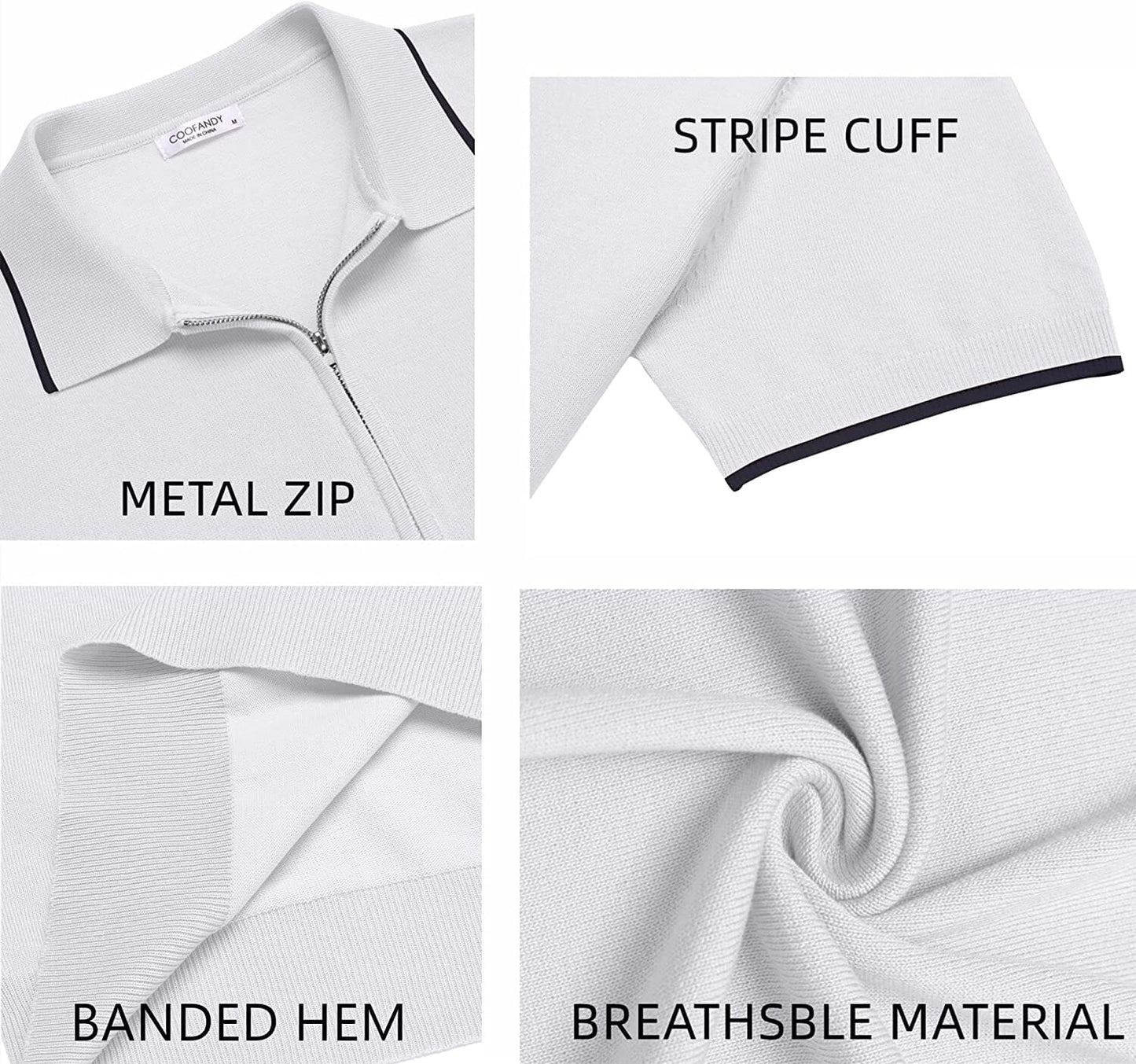 Miller - Modern Knit Zipper Polo | By Julian & Claire Toronto