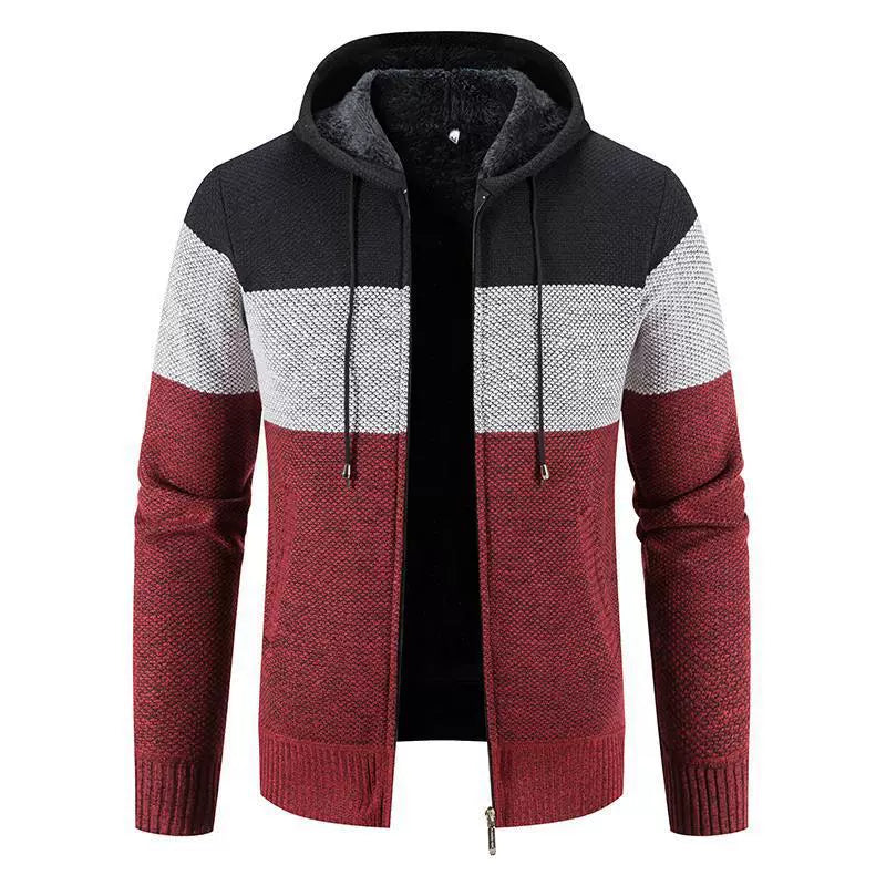 Boris - Colour Block Hooded Jacket | By Julian & Claire Toronto