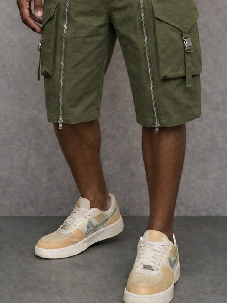 Franky - Zipper Design Cargo Shorts | By Julian & Claire Toronto