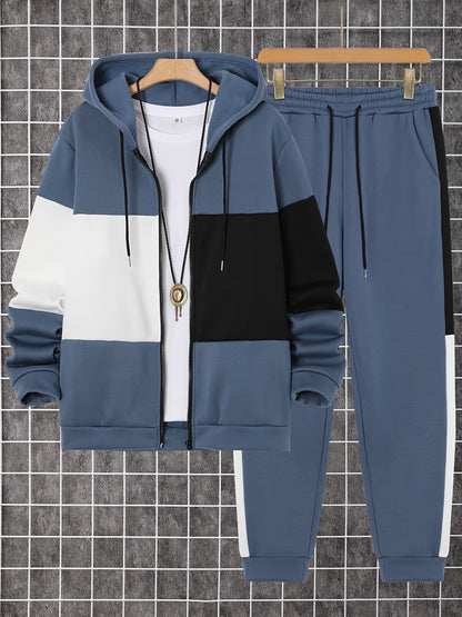 Asa - Colour Block Casual Hooded Set | By Julian & Claire Toronto