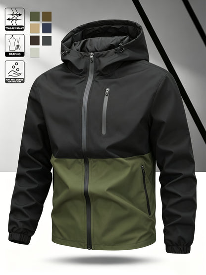 Duane - Colour Block Hooded Jacket | By Julian & Claire Toronto
