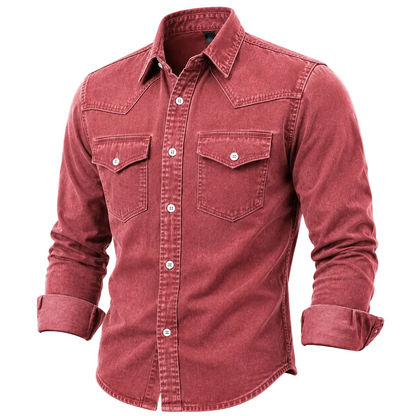 Wyatt - Classic Washed Button-Up Shirt | By Julian & Claire Toronto