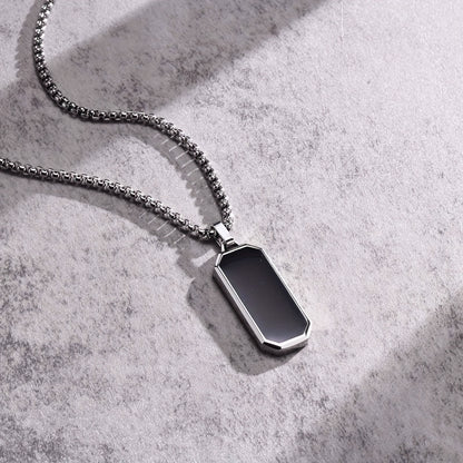 Jean - Stainless Steel Pendant Black | Julian & Claire Toronto