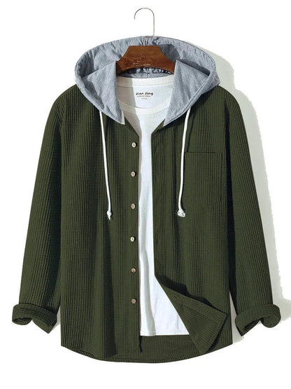 Mika - Relaxed Hooded Overshirt | By Julian & Claire Toronto