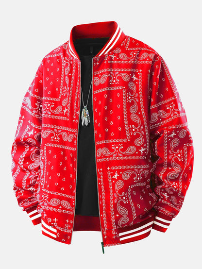 Jeremy - Vintage Paisley Baseball Jacket | By Julian & Claire Toronto