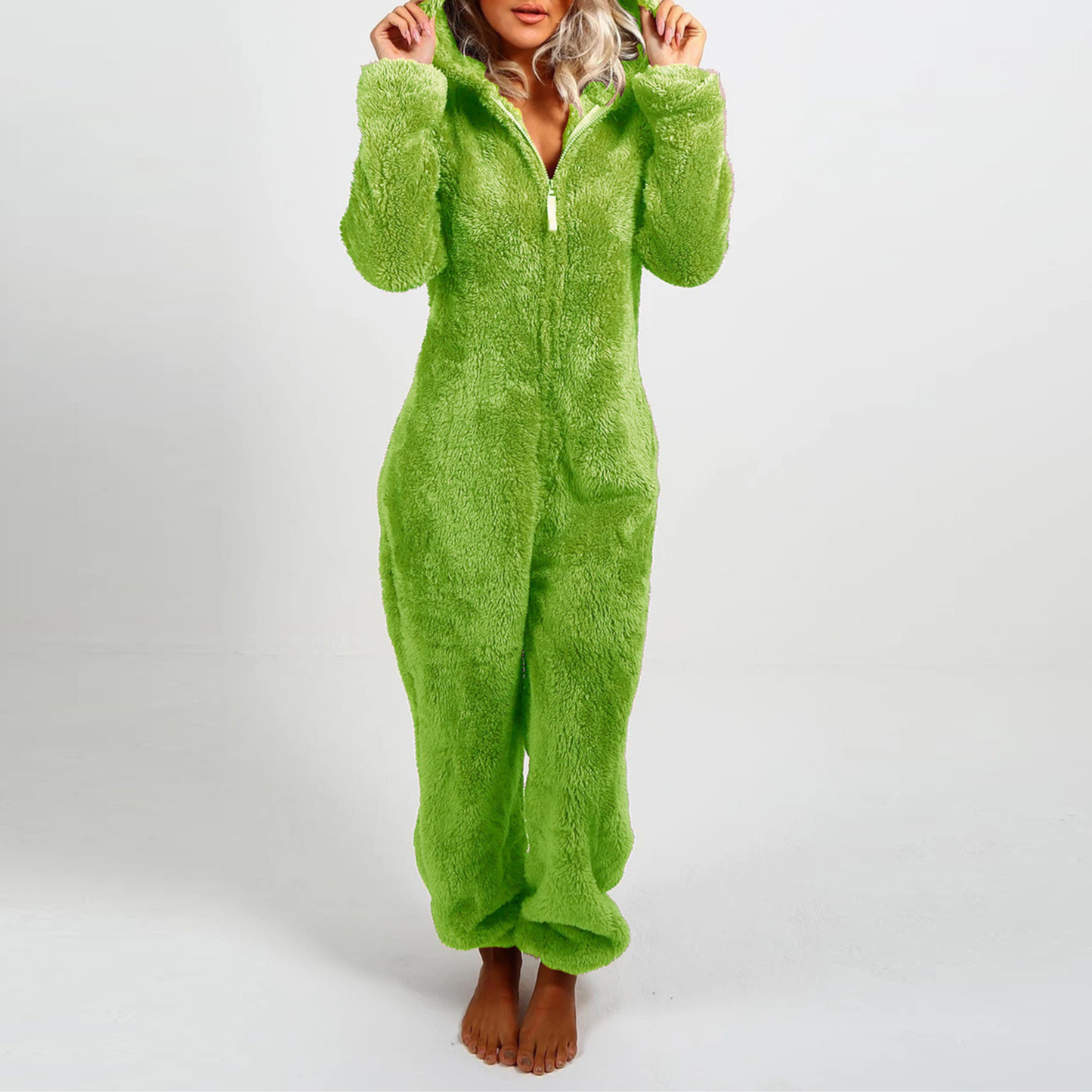 Maple - Comfy Zipper Hooded Plush Pajama | By Julian & Claire Toronto