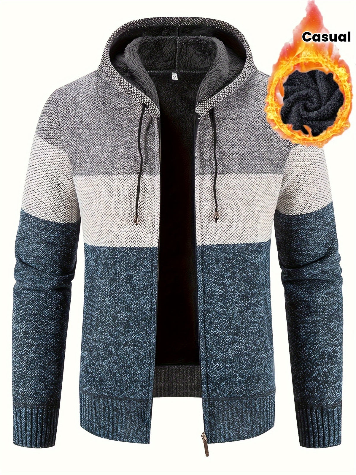 Boris - Colour Block Hooded Jacket | By Julian & Claire Toronto