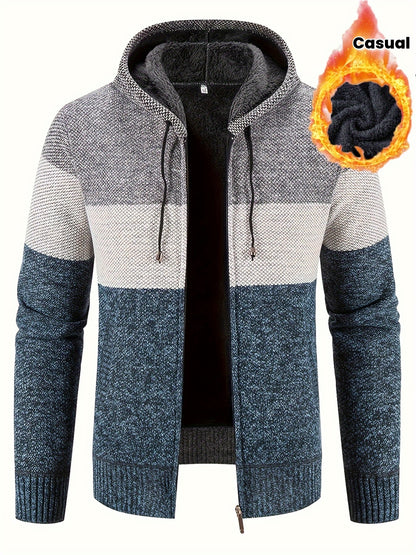 Boris - Colour Block Hooded Jacket | By Julian & Claire Toronto