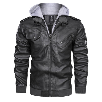 Carl - Vintage Hooded Biker Jacket | By Julian & Claire Toronto