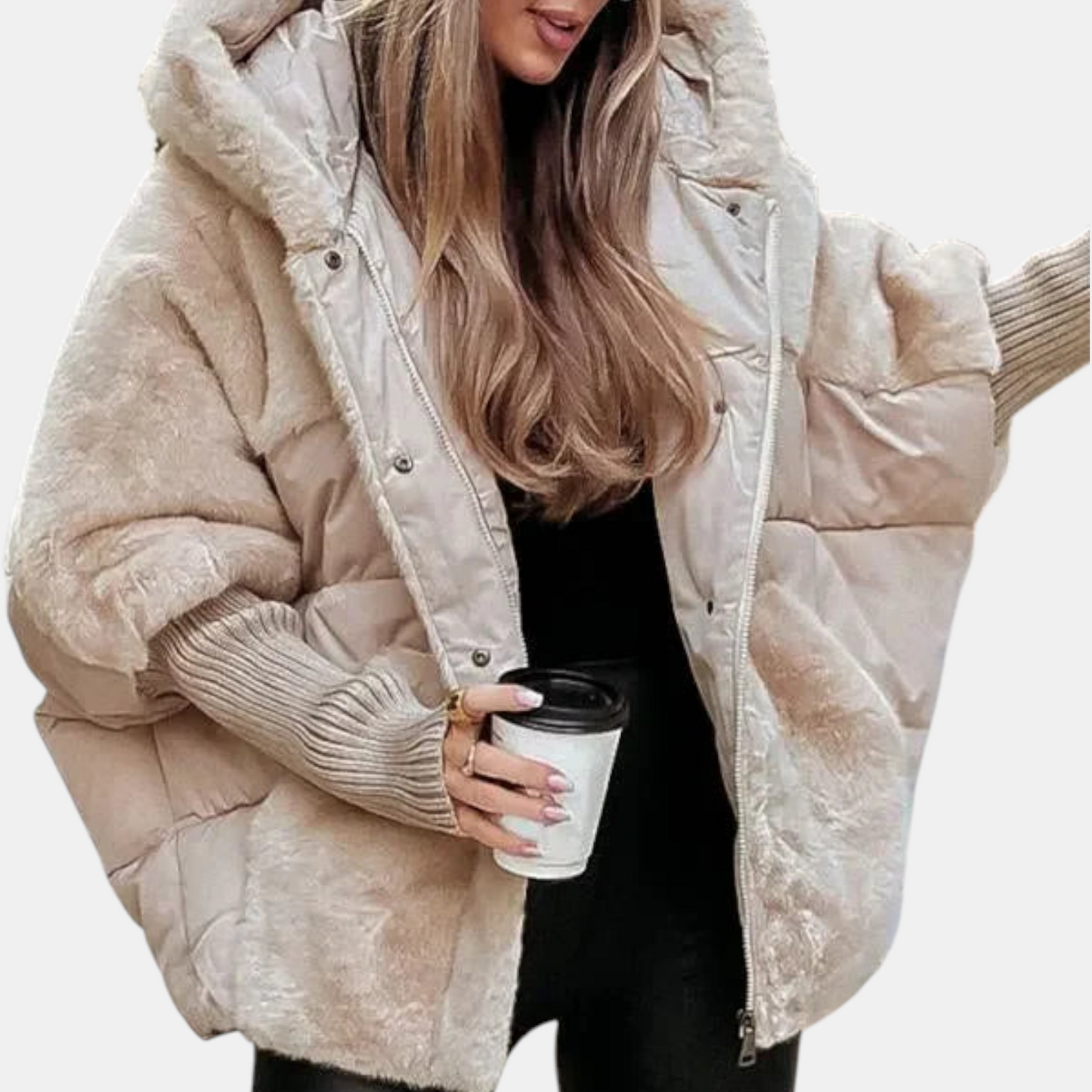 Alice - Oversized Hooded Patchwork Puffer Jacket | By Julian & Claire Toronto
