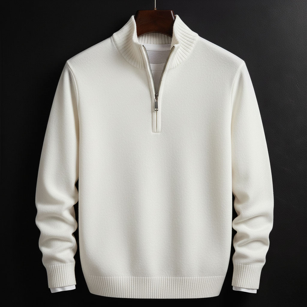 Joshua - Classic Half-Zip Sweater | By Julian & Claire Toronto