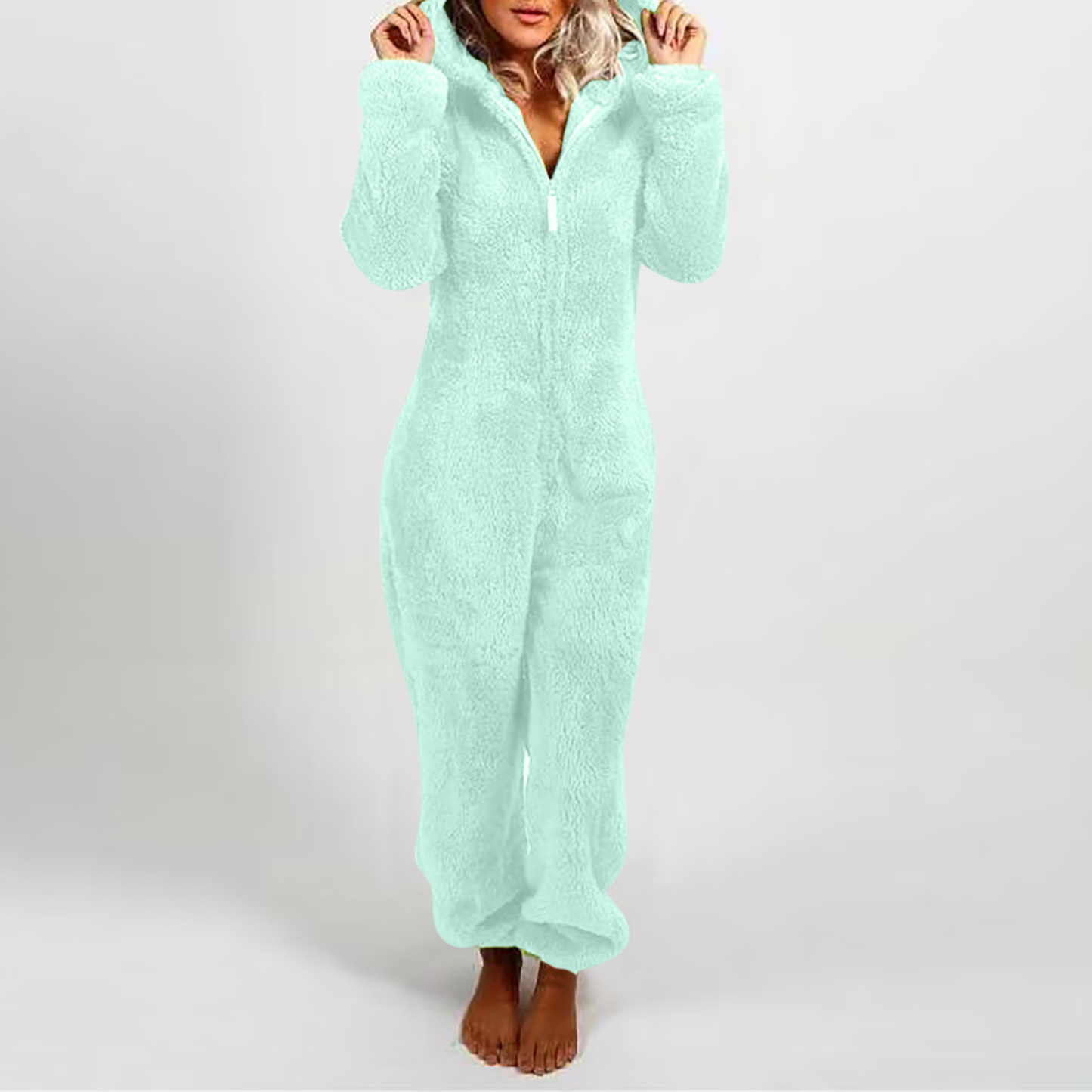 Maple - Comfy Zipper Hooded Plush Pajama | By Julian & Claire Toronto
