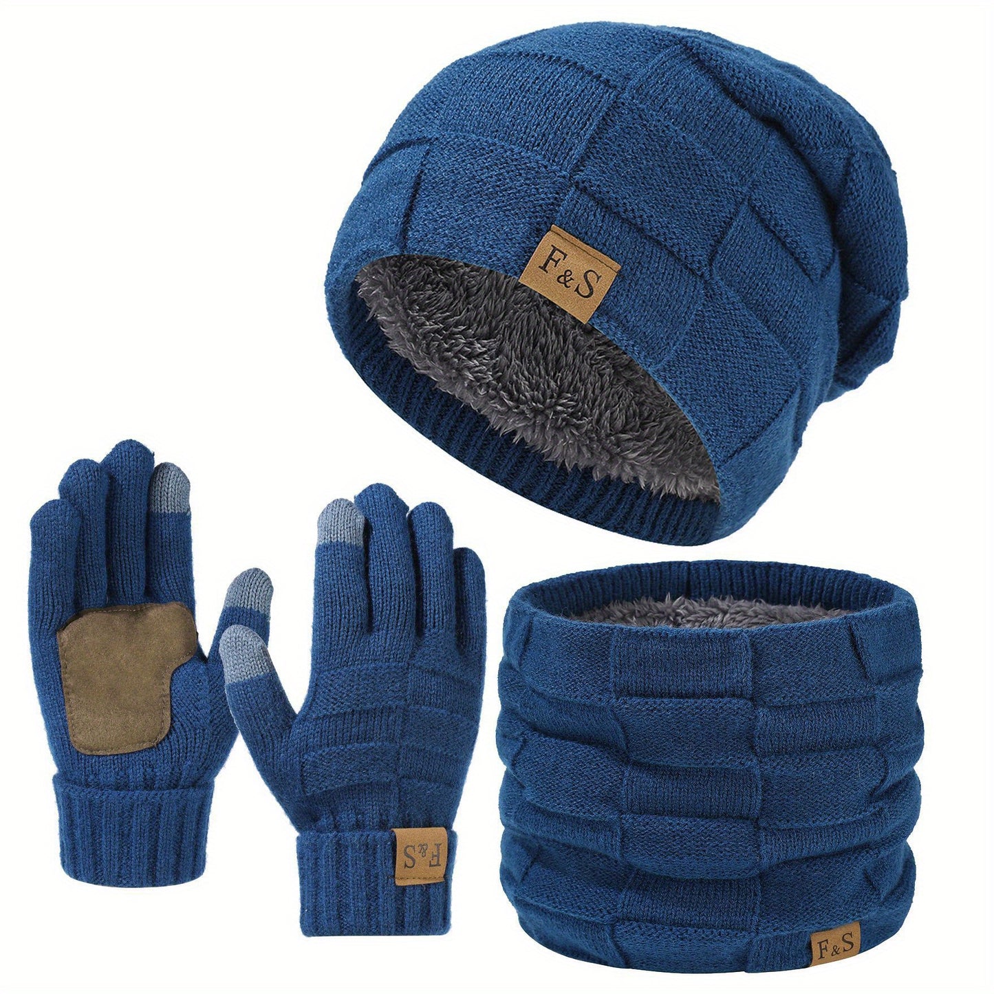 Blake - Three-Piece Winter Hat - Scarf & Gloves Set | By Julian & Claire Toronto