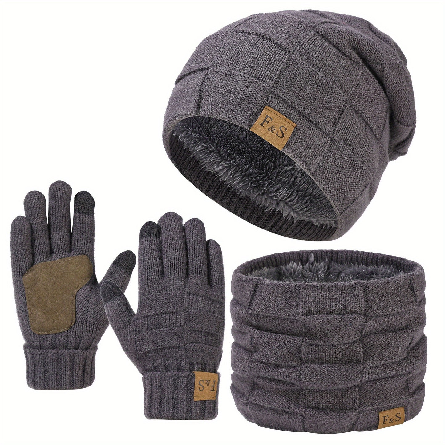 Blake - Three-Piece Winter Hat - Scarf & Gloves Set | By Julian & Claire Toronto