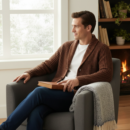 Theodore - Classic Collar Cardigan | By Julian & Claire Toronto