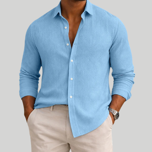 Wilbur - Ribbed Summer Button Shirt | By Julian & Claire Toronto