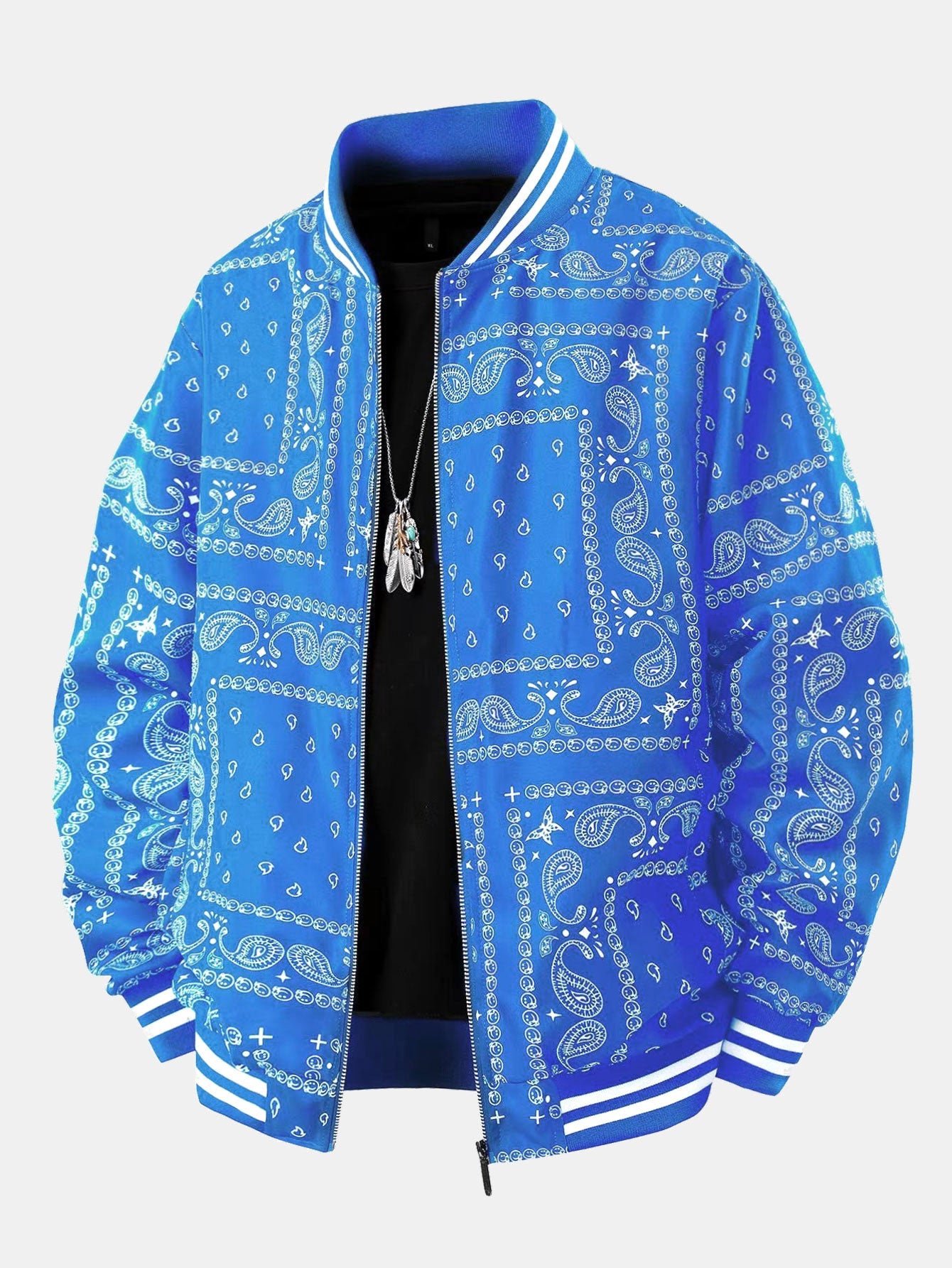 Jeremy - Vintage Paisley Baseball Jacket | By Julian & Claire Toronto