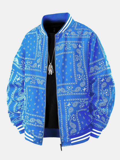 Jeremy - Vintage Paisley Baseball Jacket | By Julian & Claire Toronto