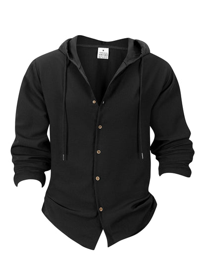 Denzel - Casual Outdoor Hooded Button Shirt | By Julian & Claire Toronto