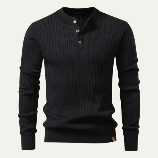 Antoine - Modern Crew Neck Textured Sweater | By Julian & Claire Toronto