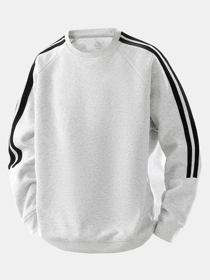 Lonnie - Relaxed Stripe Crewneck Sweatshirt | By Julian & Claire Toronto