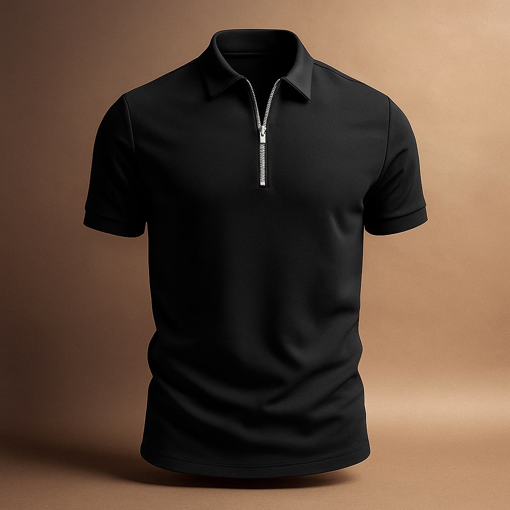 Brandon - Modern Zip Polo Shirt | By Julian & Claire Toronto