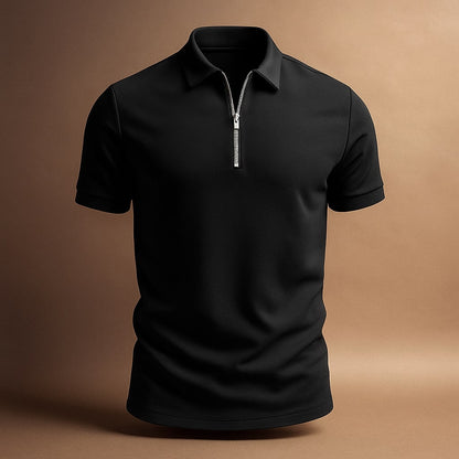 Brandon - Modern Zip Polo Shirt | By Julian & Claire Toronto