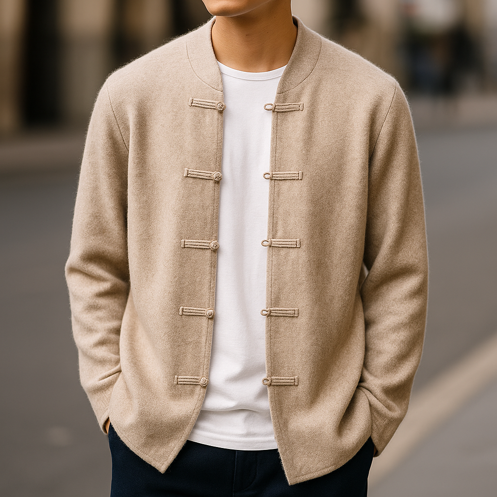 Darius - Elegant Button-Up Cardigan | By Julian & Claire Toronto