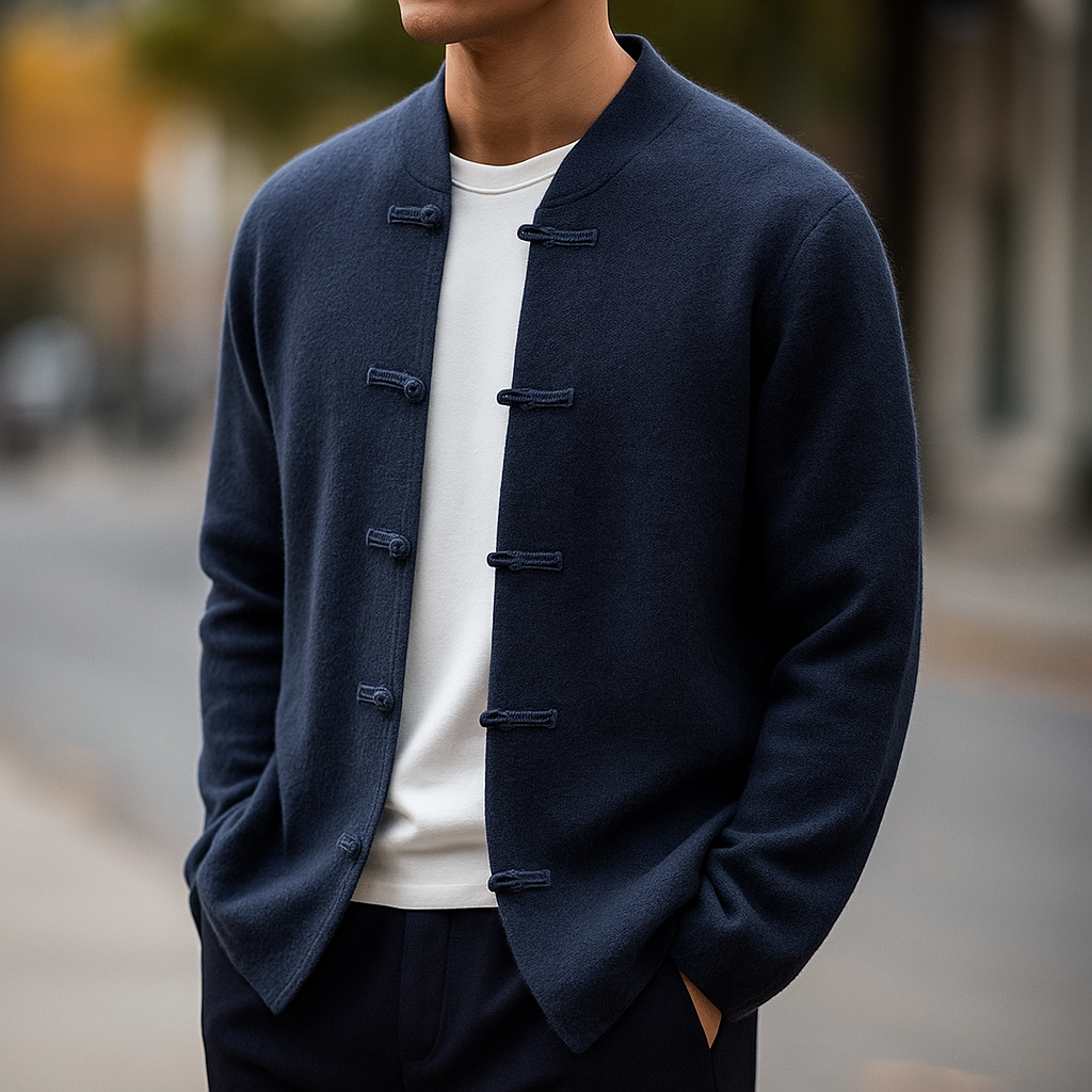 Darius - Elegant Button-Up Cardigan | By Julian & Claire Toronto