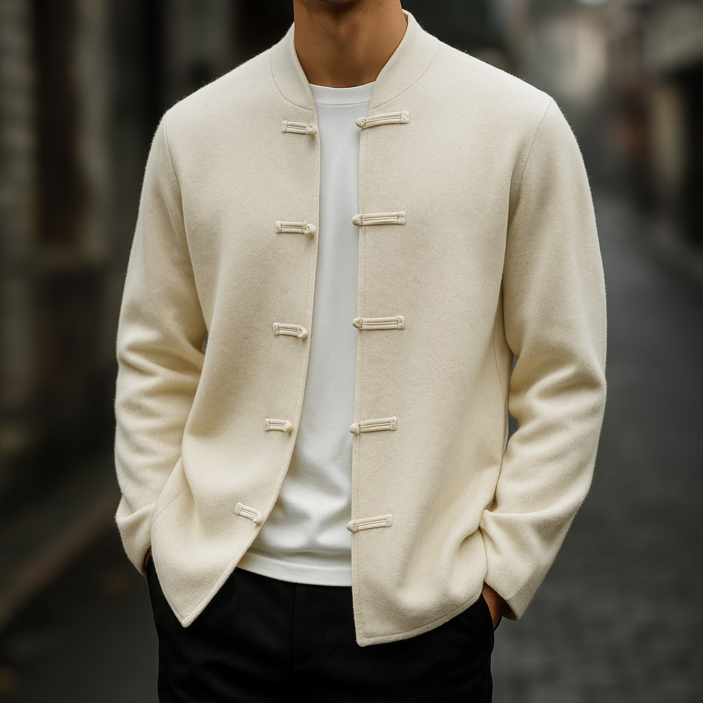 Darius - Elegant Button-Up Cardigan | By Julian & Claire Toronto