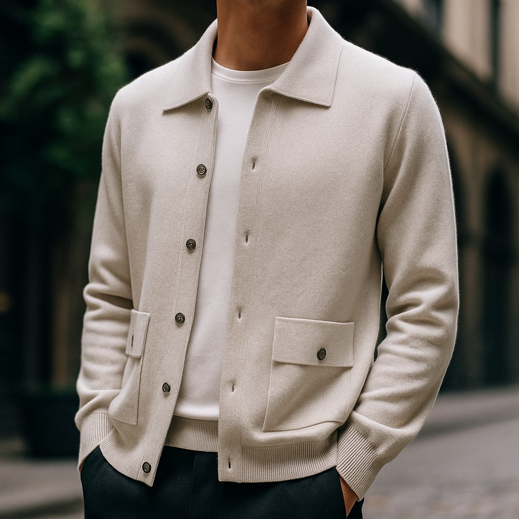 Tommy - Classic Pocket Cardigan | By Julian & Claire Toronto