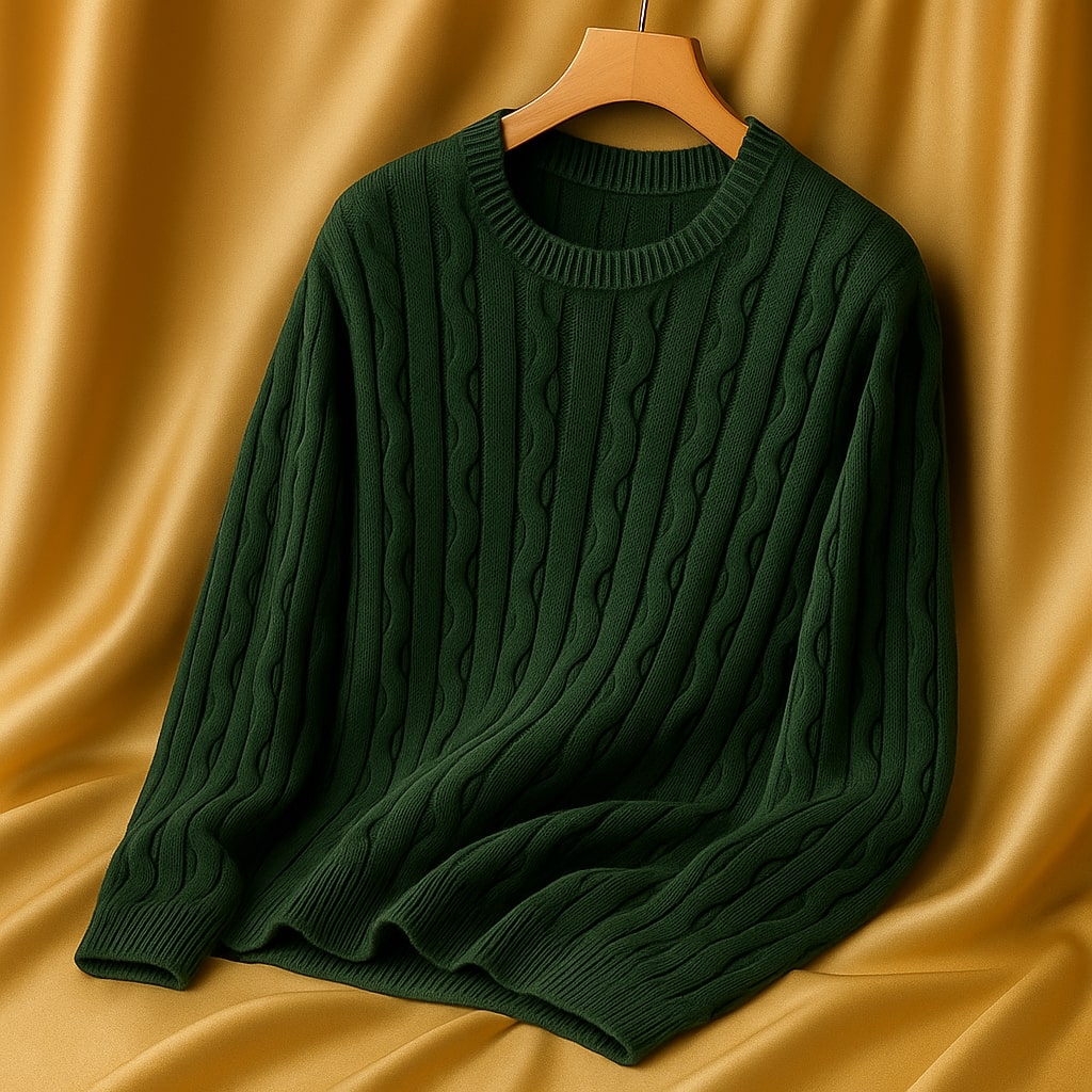 Jerry - Heritage Textured Crewneck Sweater | By Julian & Claire Toronto