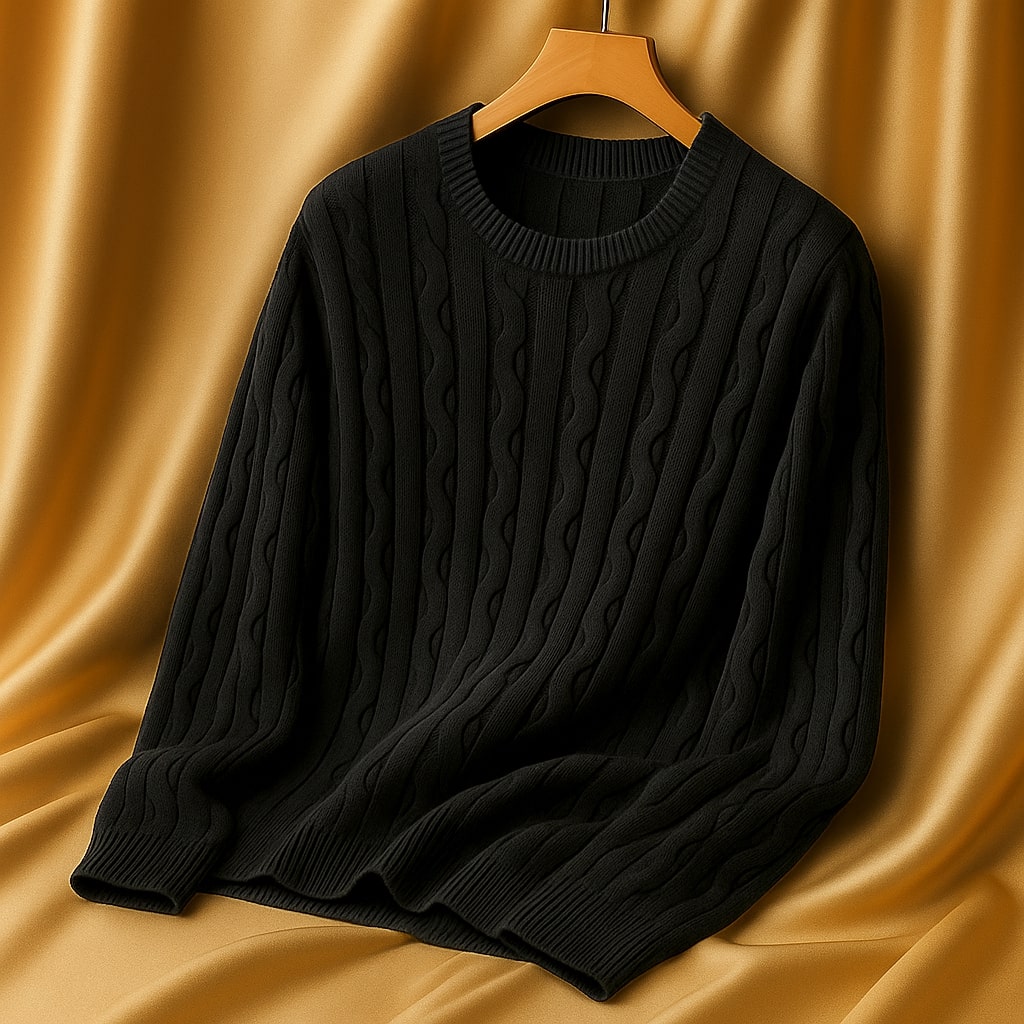 Jerry - Heritage Textured Crewneck Sweater | By Julian & Claire Toronto