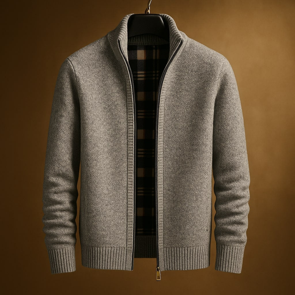 Kevin - Classic Ribbed Zip Jacket | By Julian & Claire Toronto