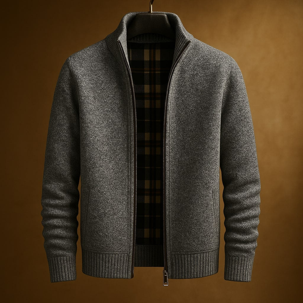 Kevin - Classic Ribbed Zip Jacket | By Julian & Claire Toronto