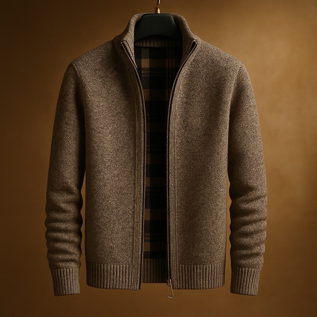 Kevin - Classic Ribbed Zip Jacket | By Julian & Claire Toronto