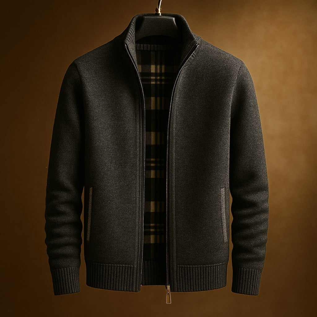 Kevin - Classic Ribbed Zip Jacket | By Julian & Claire Toronto