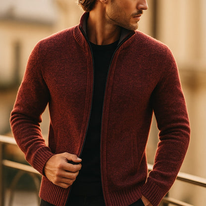 Kevin - Classic Ribbed Zip Jacket | By Julian & Claire Toronto