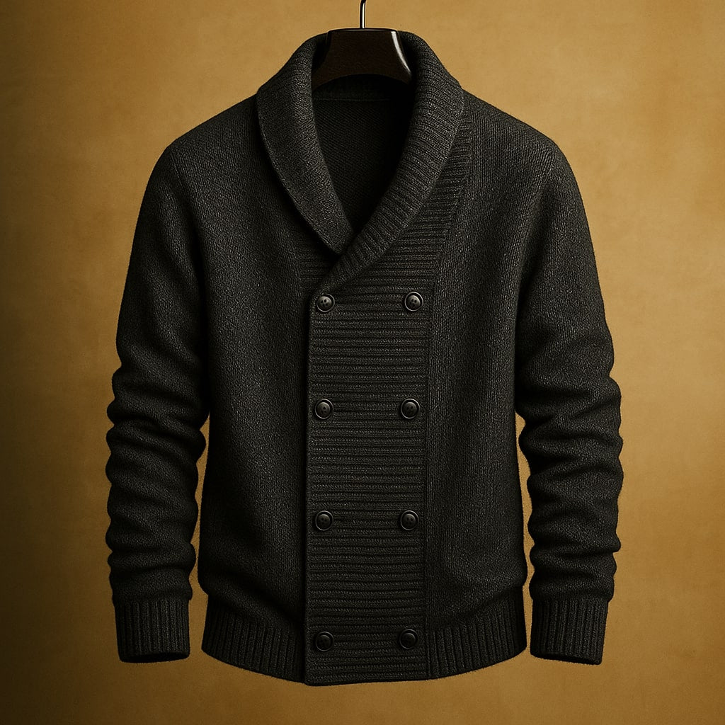 Roger - Classic Shawl Collar Cardigan | By Julian & Claire Toronto