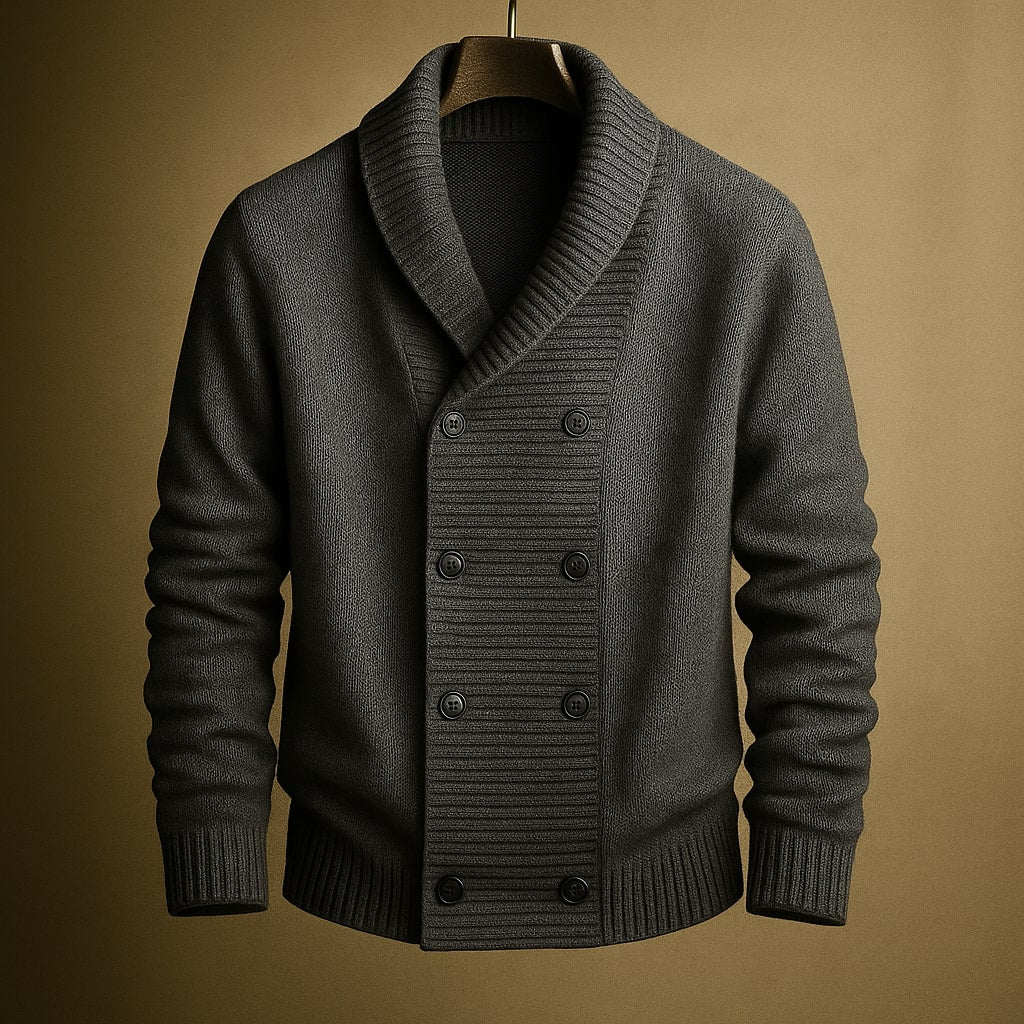 Roger - Classic Shawl Collar Cardigan | By Julian & Claire Toronto