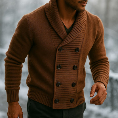 Roger - Classic Shawl Collar Cardigan | By Julian & Claire Toronto