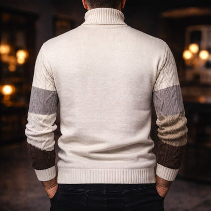Chandler - Timeless Colour Block Sweater | By Julian & Claire Toronto