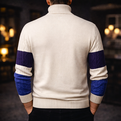 Chandler - Timeless Colour Block Sweater | By Julian & Claire Toronto