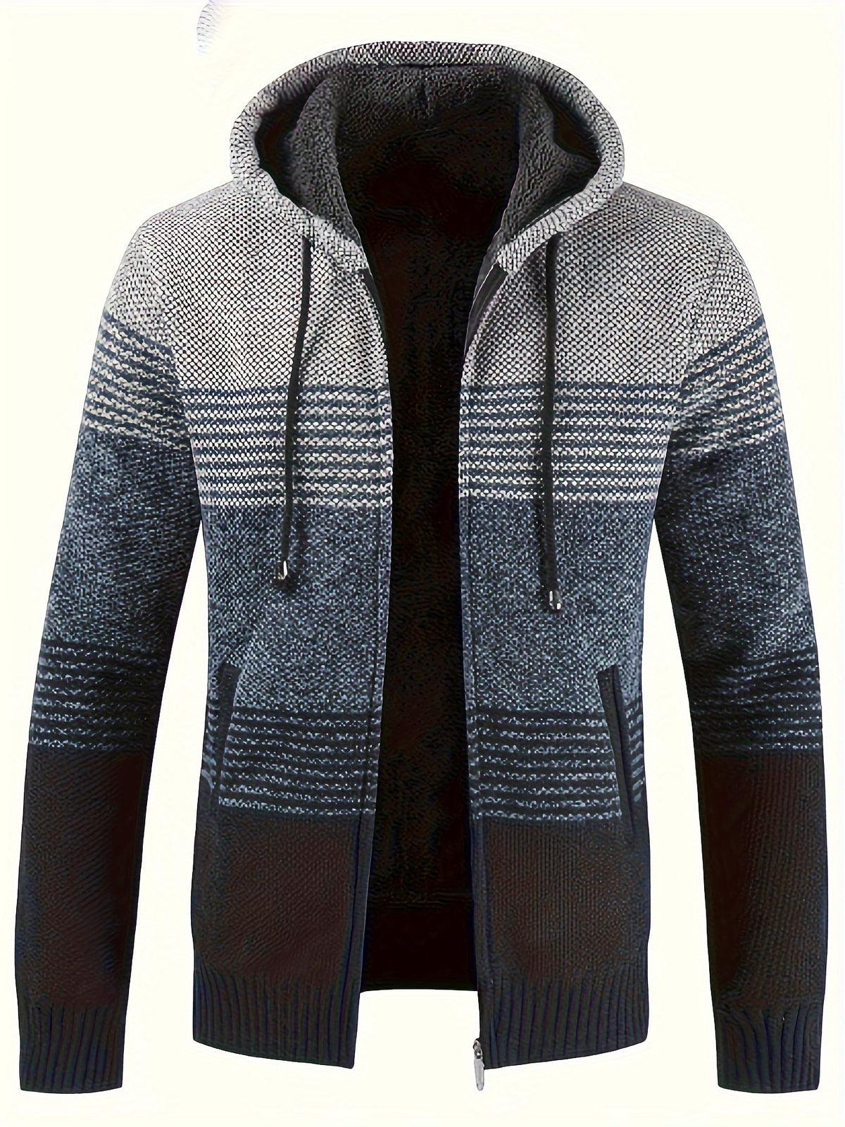 Bowen - Vintage Striped Hooded Cardigan | By Julian & Claire Toronto