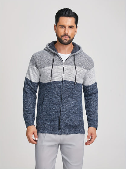 Boris - Colour Block Hooded Jacket | By Julian & Claire Toronto