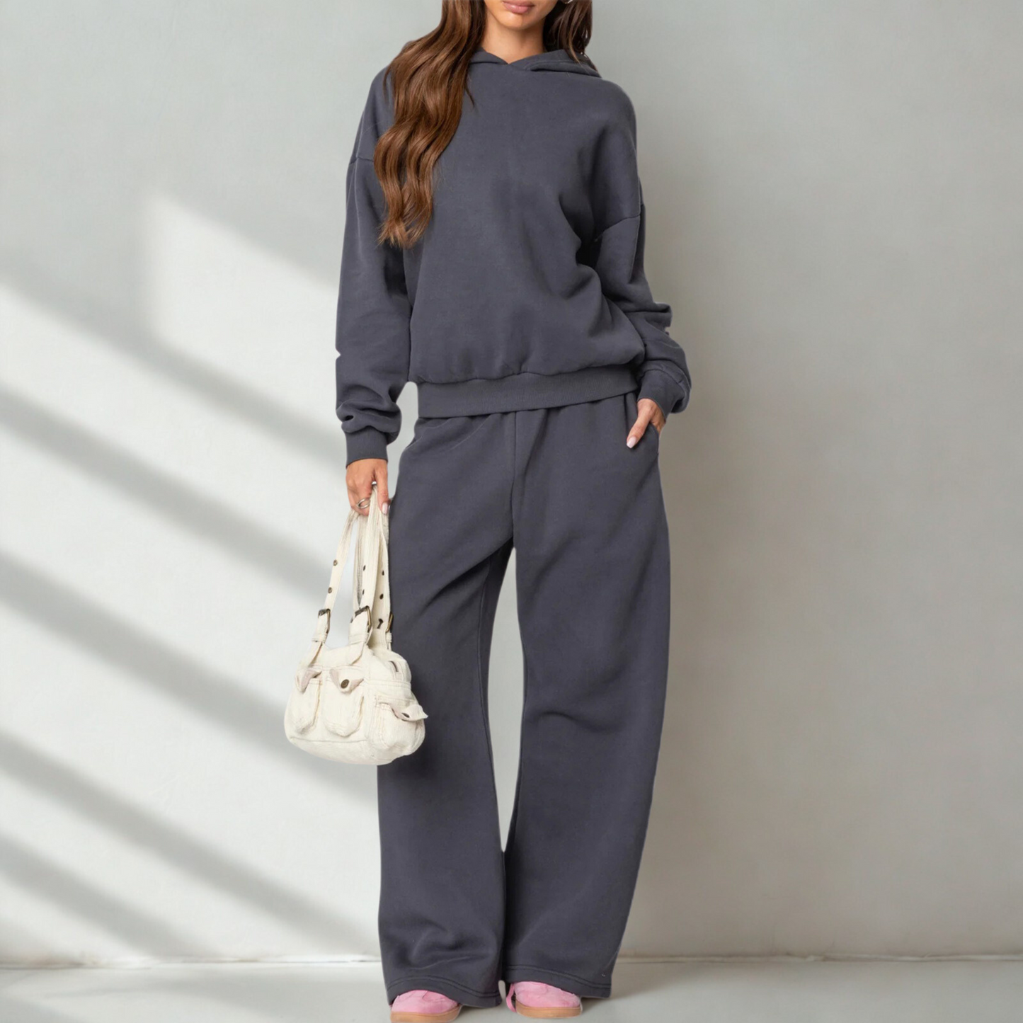 Nova -  Oversized Sweatshirt and Wide Leg Pants | By Julian & Claire Toronto
