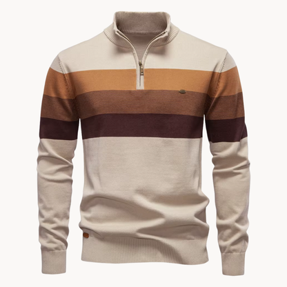 Callen - Stretch Knit Quarter-Zip Sweater | By Julian & Claire Toronto