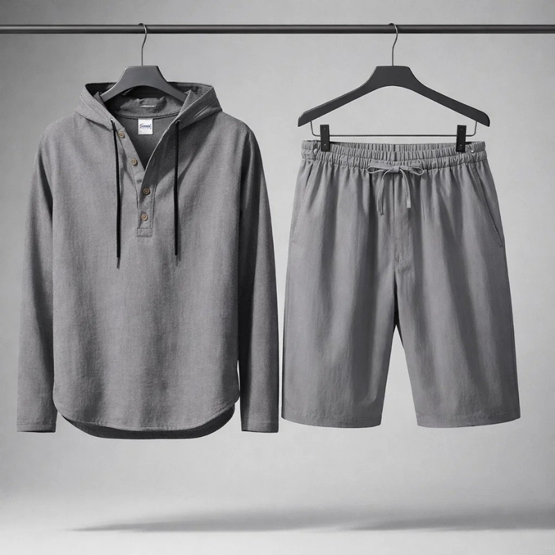 Rafferty - Casual Linen Shirt & Shorts Set | By Julian & Claire Toronto