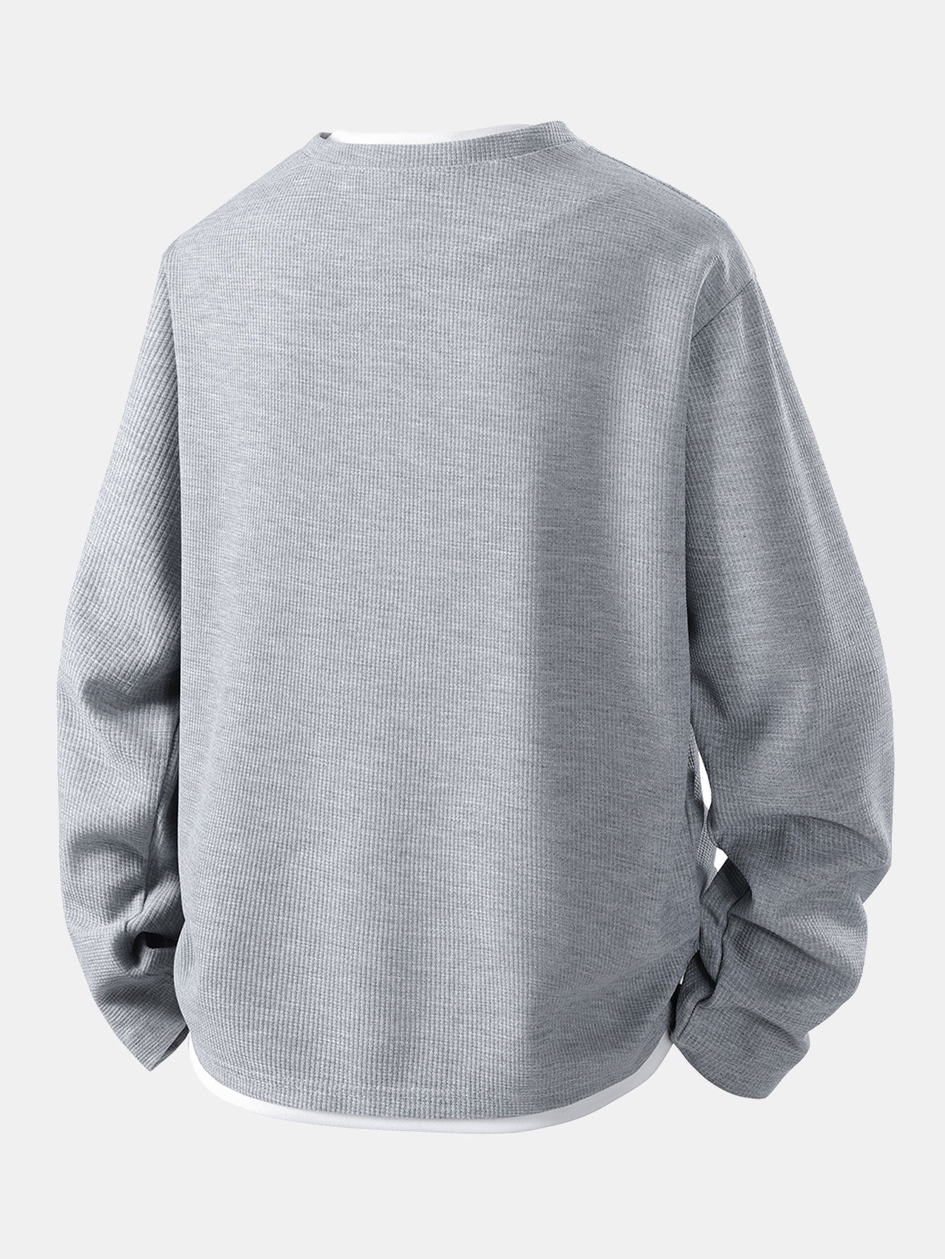 Ronald - Layered Waffle Long Sleeve T-Shirt | By Julian & Claire Toronto